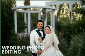 do professional wedding and event photography editing