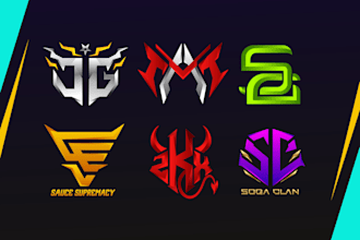 do initial or minimal letter logo for esports, sports, twitch, gaming team, kick