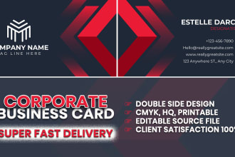 design elegant visiting card, or modern business card design