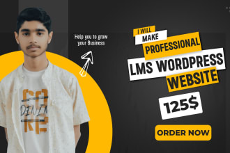make professional lms wordpress website