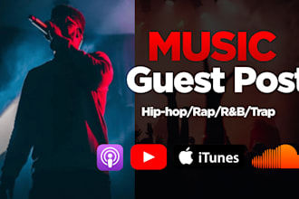 do guest posts on popular music blogs