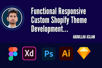 convert figma psd xd to shopify custom theme development coding shopify website