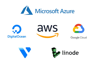 setup websites on digitalocean,linode,vultr, AWS, gcp, azure instances