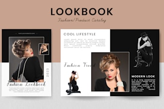 design professional lookbook, product catalog and portfolio