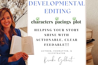 provide developmental editing for your novel by published author
