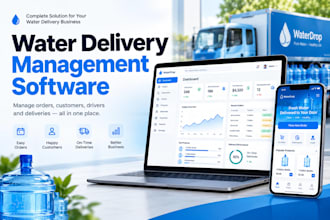 build a complete water delivery management software and app
