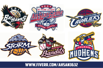 create tournament, team, league, championship and all other sports logo