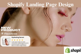 design shopify product page, landing page by shogun, pagefly, gempages, zipify