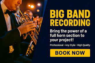 record a big band professionally