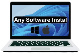 install any software on your pc windows mac 10,11 64 bit