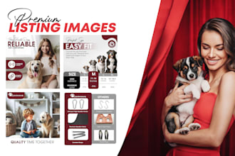 design premium amazon listing images and infographics that boost sales