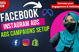 be expert meta and will run ads on facebook page and instagram