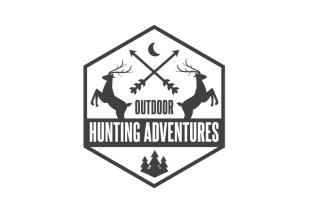 make hunting and fishing logo with unlimited revisions for you