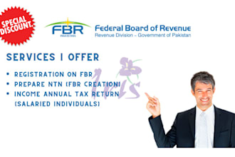 do tax return for salaried person on fbr