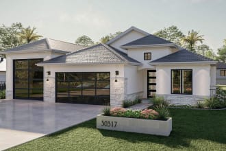visualize 3d house design architecture exterior rendering