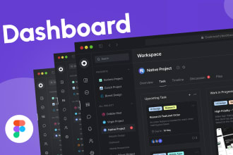 provide web app design and admin panel dashboard for you