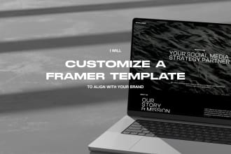 customize a framer template to align with your brand