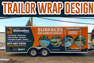 design professional box truck, long trailer and semi truck wrap design