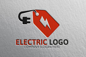 design logo about electrician, handyman, roofing or plumbing