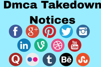 remove infringing content to fb,instagram,tiktok,yt, reddit, under dmca