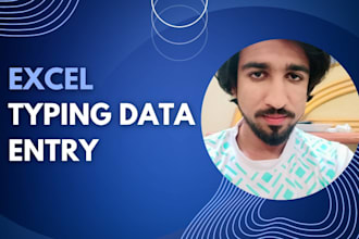 do professional excel data entry, typing and copy paste work