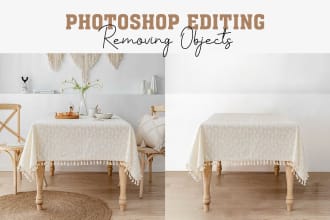 do any photoshop editing and retouching in 6hrs remove objects, manipulation