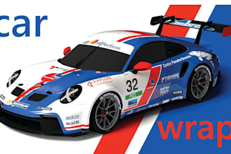itasha car wrap design, car wrap design, racing car wrap, vehicle wrap
