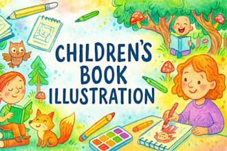 do personalized watercolor childern book