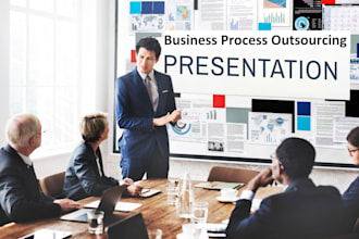 complete a business presentation for outsourcing business processes