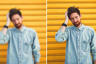 improve the quality and sharpen a photo and image