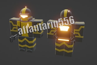 model characters with texture