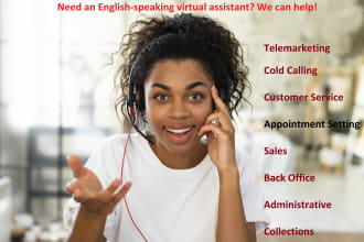 supply call center virtual assistants for sales or customer service