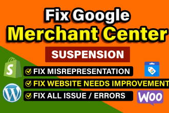 fix google merchant center suspension and approved merchant center