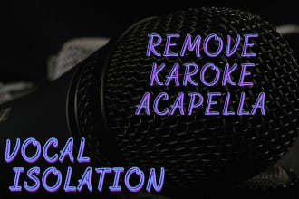 isolate or remove vocal and merge music audio video