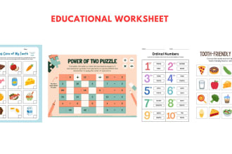 design custom educational worksheets