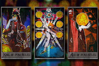 create tarot card designs for any character you choose