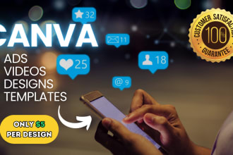 create stunning canva templates, videos, and any design