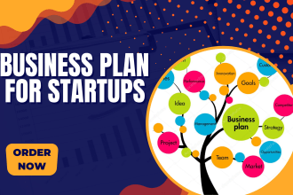 do business plan for startup, pitch deck or saas financial model
