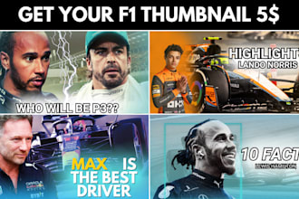 create formula 1 f1 thumbnail for your business