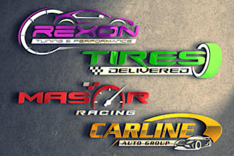 design unique car logo with express delivery