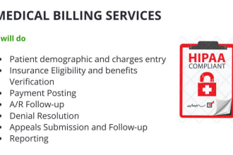 do medical billing as expert medical biller and manage rcm