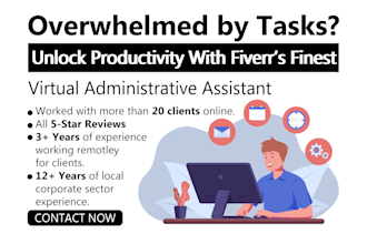 provide brilliant virtual assistance, administrative support, and admin VA