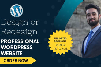 build, rebuild, redesign, clone, fix, duplicate or revamp wordpress website