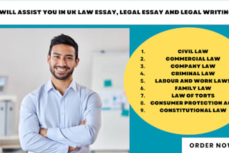 assist you in UK law essay, legal essay and legal writing