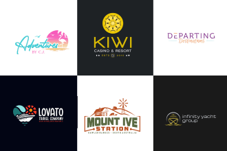 design a logo for  travel ,beach , adventure, outdoor, nature, mountain ,hotel
