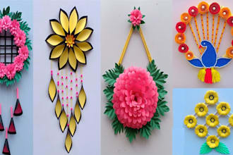 do beautiful diy paper craft video for youtube channel