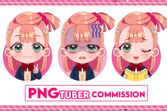 draw pngtuber avatar in chibi or anime style