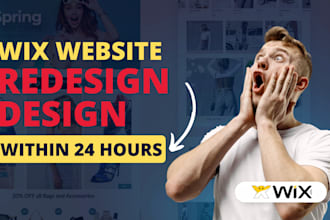 design clothing website, trucking website, plumbing website wix integration