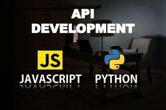 developing an API using javascript and python with mongodb
