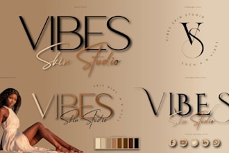 design signature, beauty, makeup and cosmetic logo design
